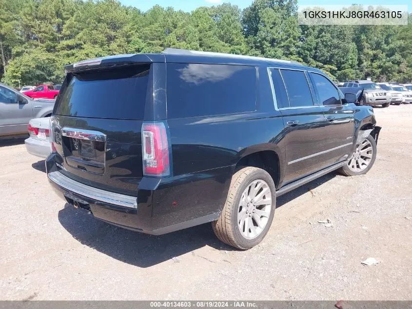 2016 GMC Yukon Xl Denali VIN: 1GKS1HKJ8GR463105 Lot: 40134603