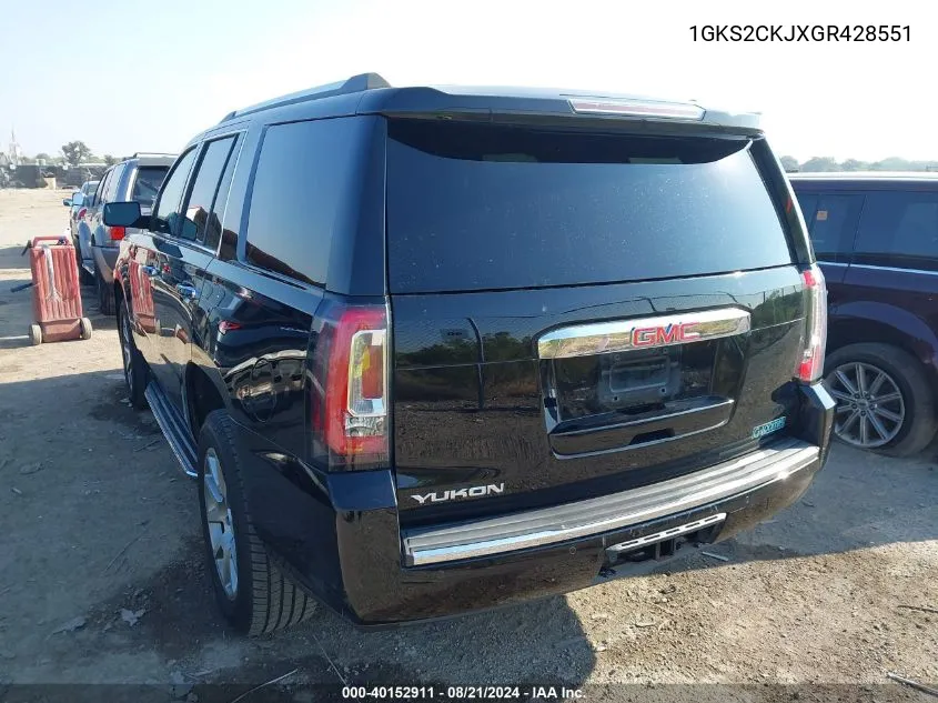 1GKS2CKJXGR428551 2016 GMC Yukon Denali