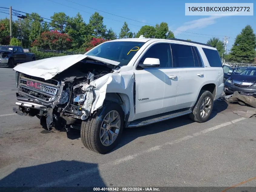 2016 GMC Yukon Slt VIN: 1GKS1BKCXGR372772 Lot: 40169342