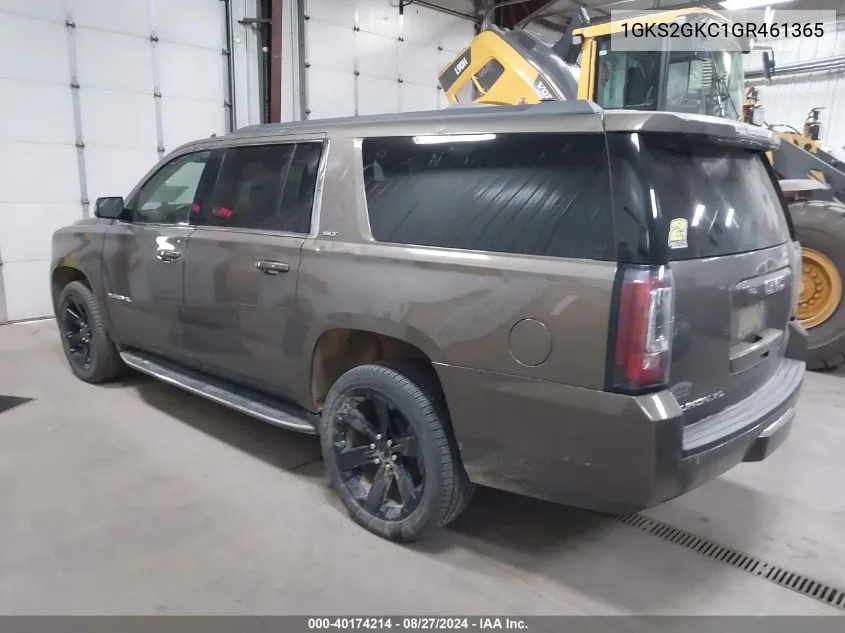 1GKS2GKC1GR461365 2016 GMC Yukon Xl Slt