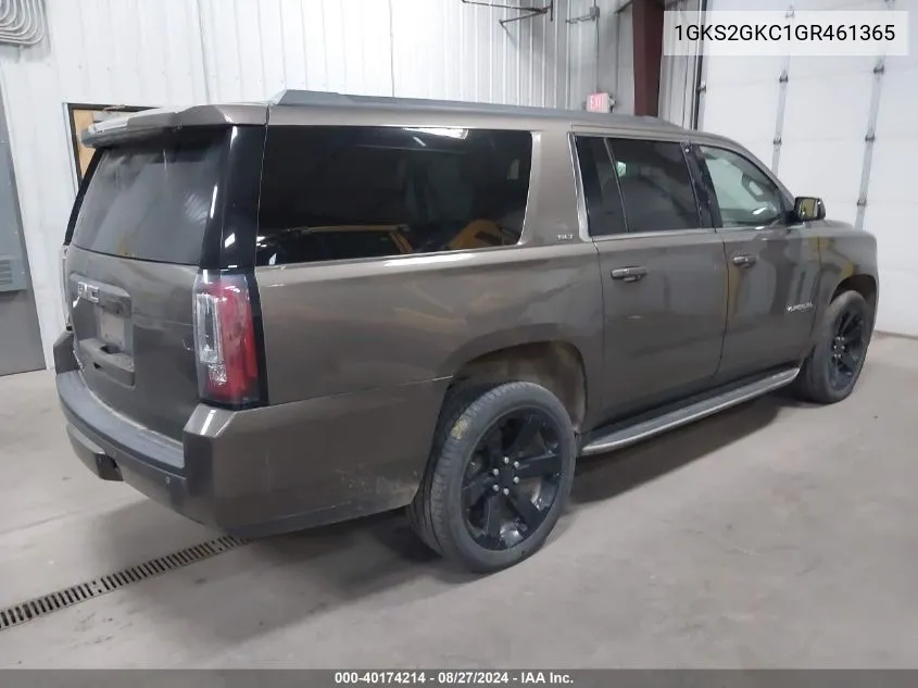 2016 GMC Yukon Xl Slt VIN: 1GKS2GKC1GR461365 Lot: 40174214