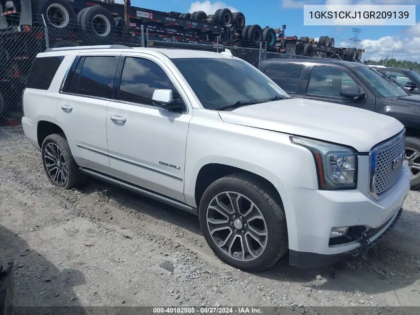 1GKS1CKJ1GR209139 2016 GMC Yukon Denali