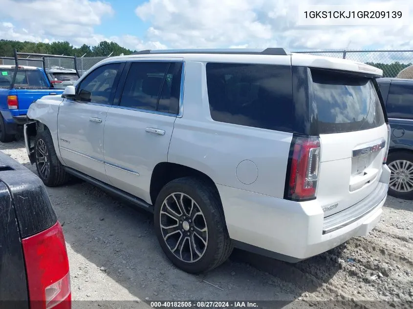 1GKS1CKJ1GR209139 2016 GMC Yukon Denali