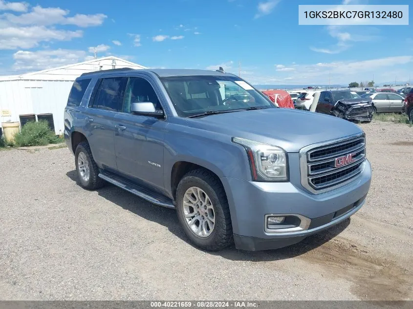 2016 GMC Yukon Slt VIN: 1GKS2BKC7GR132480 Lot: 40221659