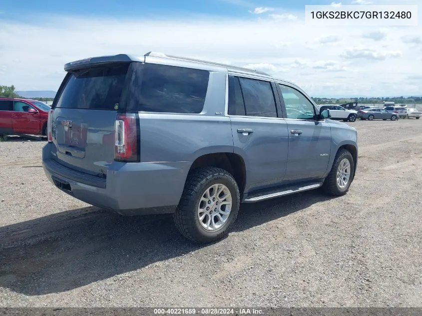 2016 GMC Yukon Slt VIN: 1GKS2BKC7GR132480 Lot: 40221659