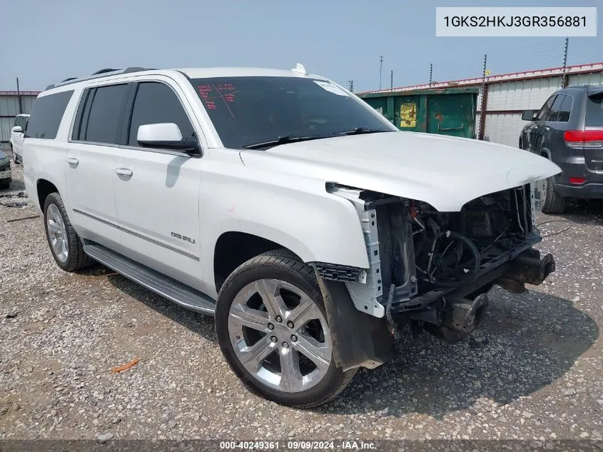 1GKS2HKJ3GR356881 2016 GMC Yukon Xl Denali