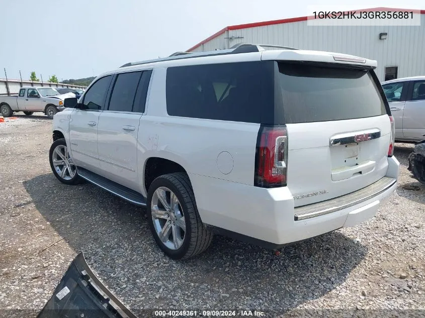 1GKS2HKJ3GR356881 2016 GMC Yukon Xl Denali