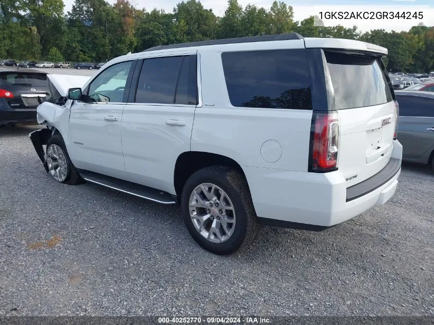 1GKS2AKC2GR344245 2016 GMC Yukon Sle