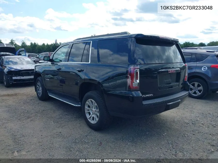 2016 GMC Yukon Slt VIN: 1GKS2BKC7GR233048 Lot: 40285098