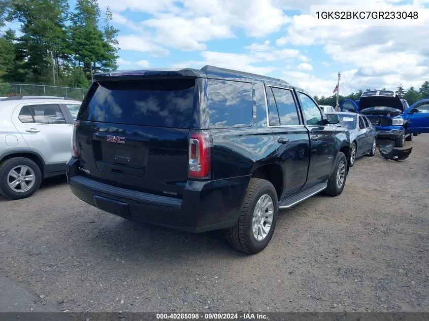 2016 GMC Yukon Slt VIN: 1GKS2BKC7GR233048 Lot: 40285098