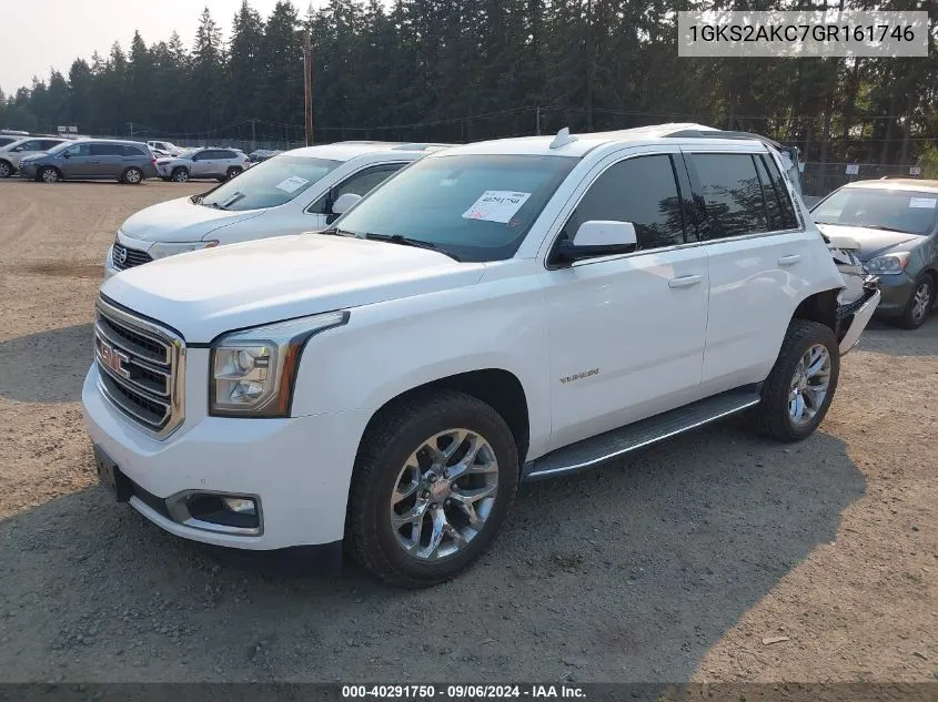 2016 GMC Yukon Sle VIN: 1GKS2AKC7GR161746 Lot: 40291750