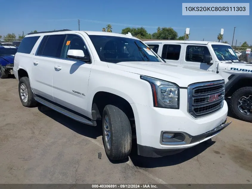 2016 GMC Yukon Xl Slt VIN: 1GKS2GKC8GR311303 Lot: 40306891