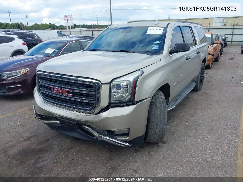 2016 GMC Yukon Xl Sle VIN: 1GKS1FKC5GR141303 Lot: 40325251