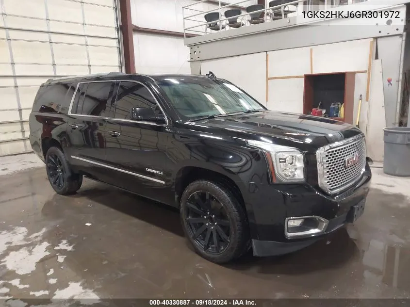 2016 GMC Yukon Xl Denali VIN: 1GKS2HKJ6GR301972 Lot: 40330887