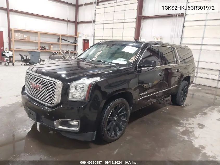 2016 GMC Yukon Xl Denali VIN: 1GKS2HKJ6GR301972 Lot: 40330887