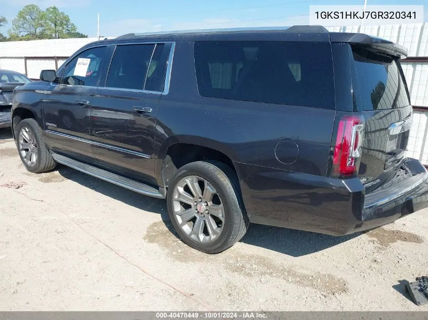 2016 GMC Yukon Xl Denali VIN: 1GKS1HKJ7GR320341 Lot: 40478449