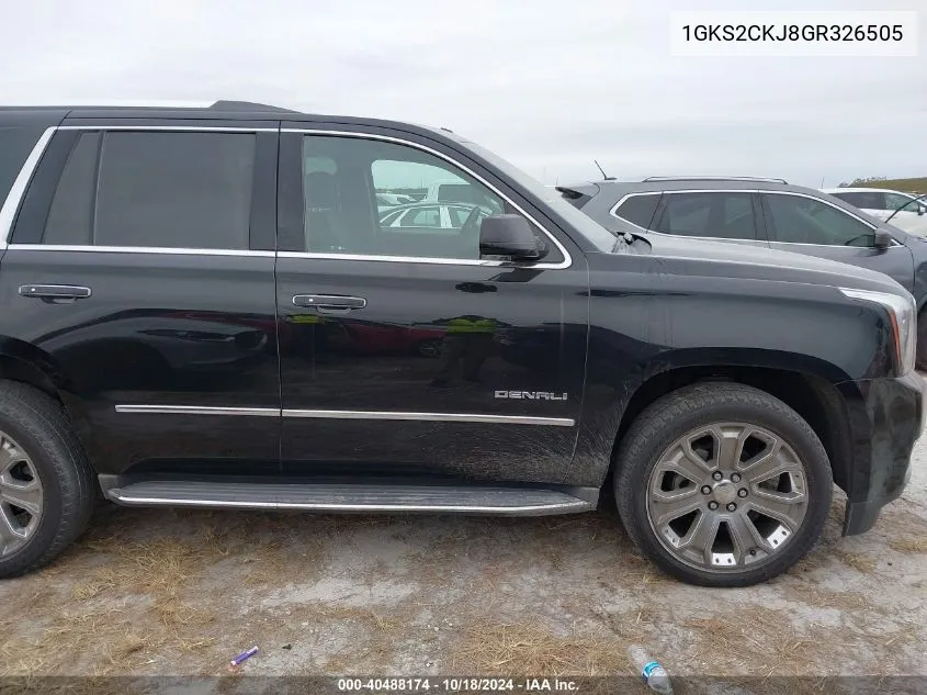 1GKS2CKJ8GR326505 2016 GMC Yukon Denali