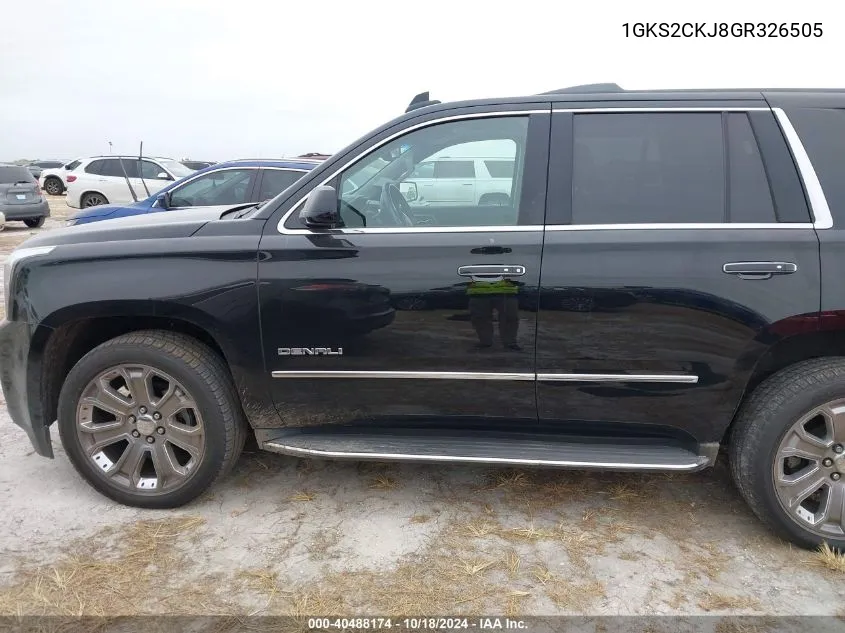 1GKS2CKJ8GR326505 2016 GMC Yukon Denali