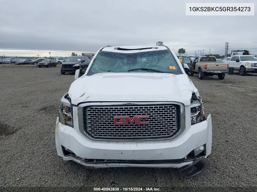 2016 GMC Yukon Slt VIN: 1GKS2BKC5GR354273 Lot: 40563838