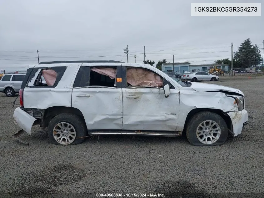 2016 GMC Yukon Slt VIN: 1GKS2BKC5GR354273 Lot: 40563838