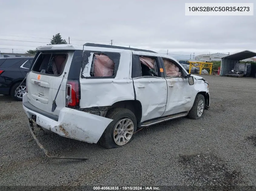 2016 GMC Yukon Slt VIN: 1GKS2BKC5GR354273 Lot: 40563838