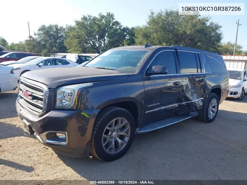 2016 GMC Yukon Xl Slt VIN: 1GKS1GKC1GR387206 Lot: 40582368