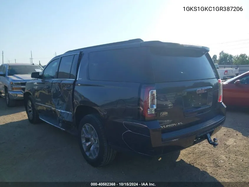 1GKS1GKC1GR387206 2016 GMC Yukon Xl Slt