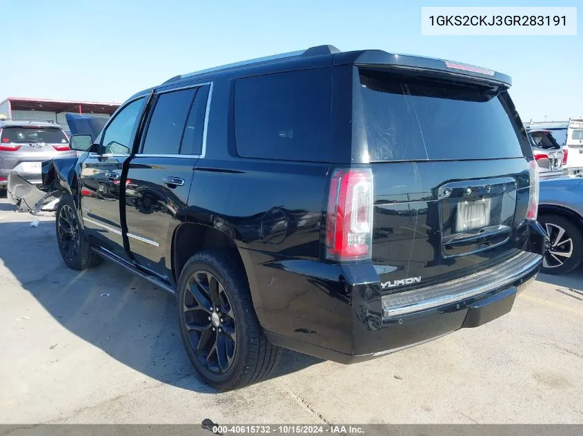 1GKS2CKJ3GR283191 2016 GMC Yukon Denali