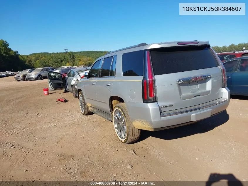 1GKS1CKJ5GR384607 2016 GMC Yukon Denali