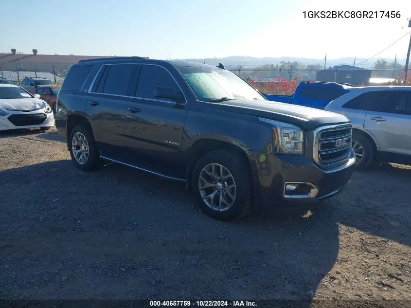 2016 GMC Yukon Slt VIN: 1GKS2BKC8GR217456 Lot: 40657759