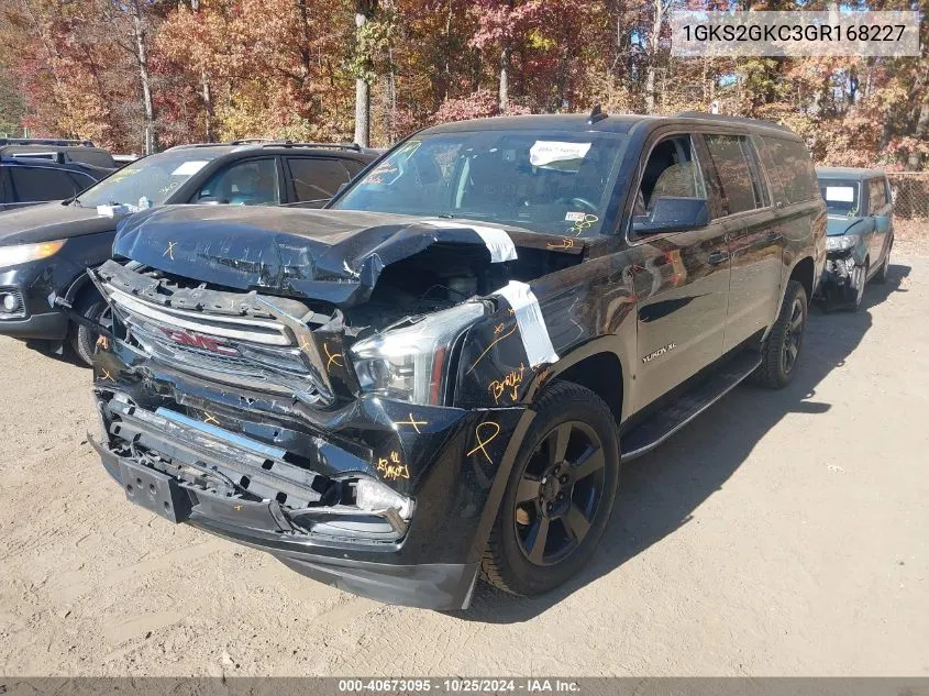 2016 GMC Yukon Xl Slt VIN: 1GKS2GKC3GR168227 Lot: 40673095