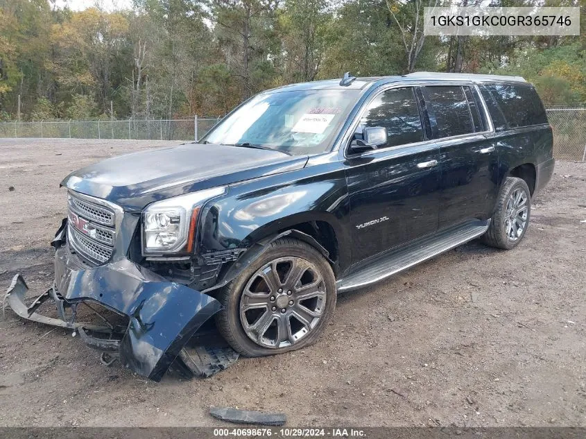 2016 GMC Yukon Xl Slt VIN: 1GKS1GKC0GR365746 Lot: 40698676