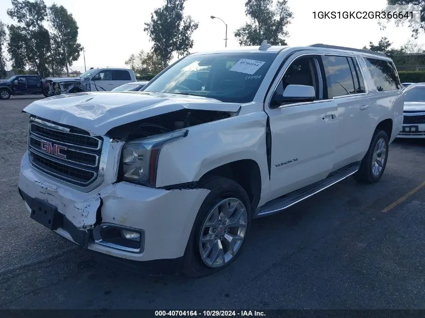 2016 GMC Yukon Xl Slt VIN: 1GKS1GKC2GR366641 Lot: 40704164