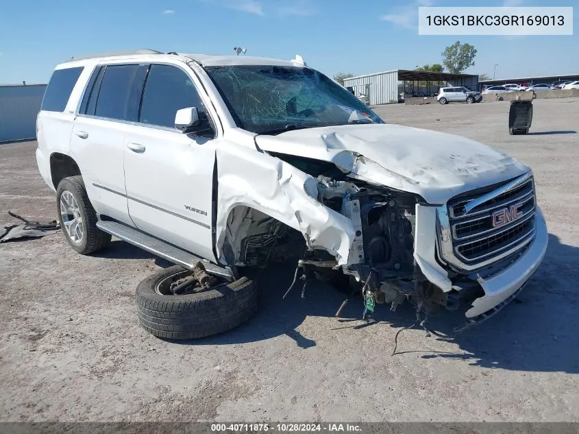 2016 GMC Yukon Slt VIN: 1GKS1BKC3GR169013 Lot: 40711875