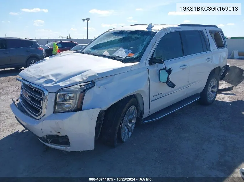 2016 GMC Yukon Slt VIN: 1GKS1BKC3GR169013 Lot: 40711875