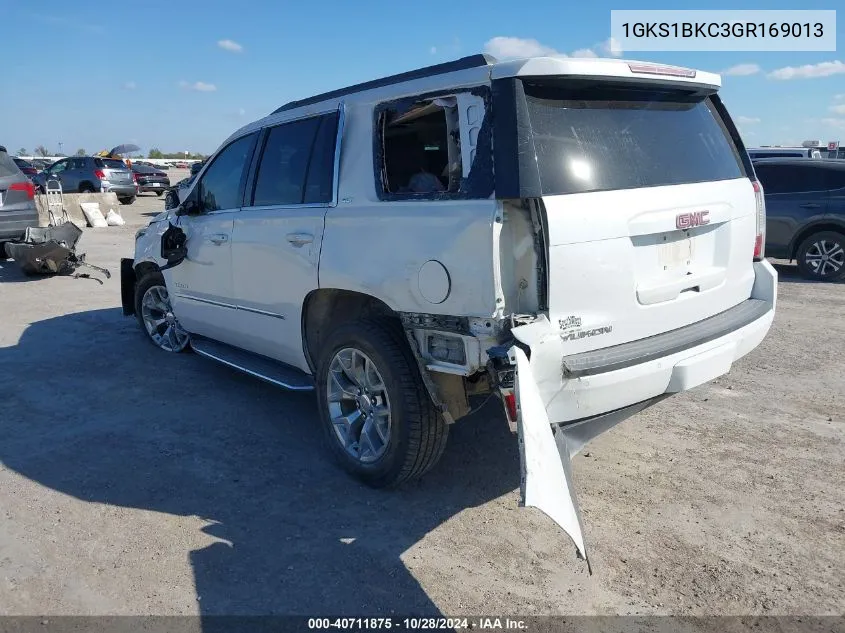 2016 GMC Yukon Slt VIN: 1GKS1BKC3GR169013 Lot: 40711875