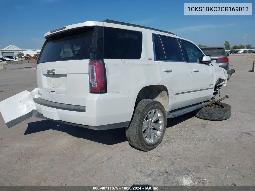 2016 GMC Yukon Slt VIN: 1GKS1BKC3GR169013 Lot: 40711875