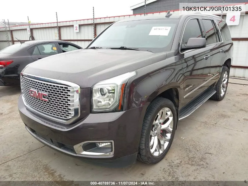 2016 GMC Yukon Denali VIN: 1GKS1CKJ9GR101335 Lot: 40789736