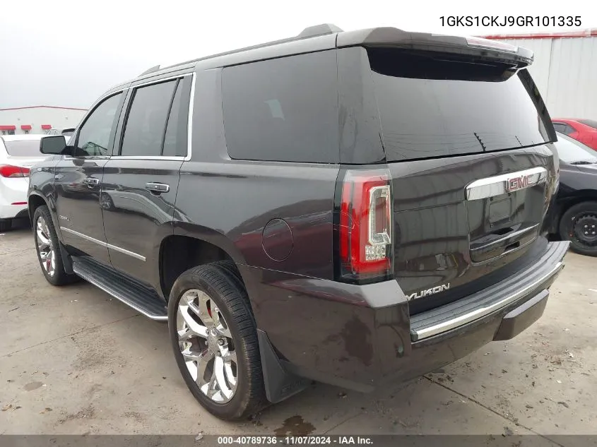 2016 GMC Yukon Denali VIN: 1GKS1CKJ9GR101335 Lot: 40789736