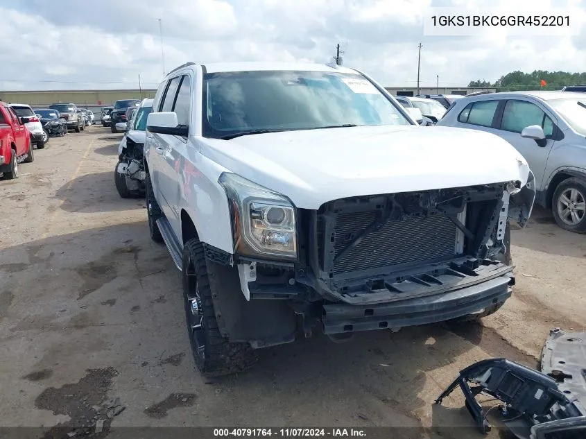 2016 GMC Yukon Slt VIN: 1GKS1BKC6GR452201 Lot: 40791764