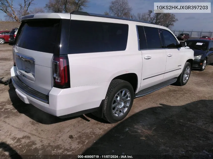 2016 GMC Yukon Xl Denali VIN: 1GKS2HKJXGR397203 Lot: 40800719