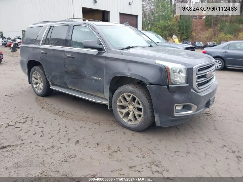 2016 GMC Yukon Sle VIN: 1GKS2AKC9GR112483 Lot: 40805606