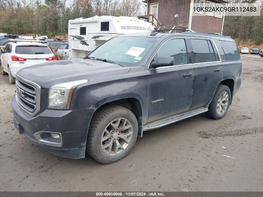 2016 GMC Yukon Sle VIN: 1GKS2AKC9GR112483 Lot: 40805606