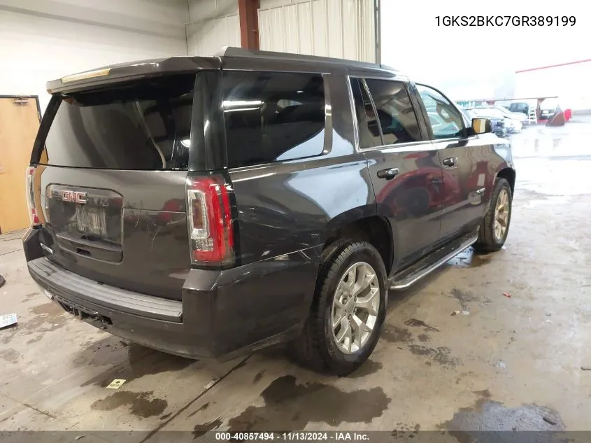 2016 GMC Yukon Slt VIN: 1GKS2BKC7GR389199 Lot: 40857494