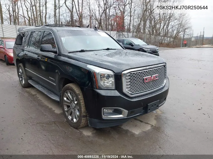 2016 GMC Yukon Xl Denali VIN: 1GKS2HKJ7GR250644 Lot: 40893225