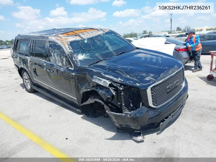 2017 GMC Yukon Xl Denali VIN: 1GKS2HKJ7HR236261 Lot: 39283599