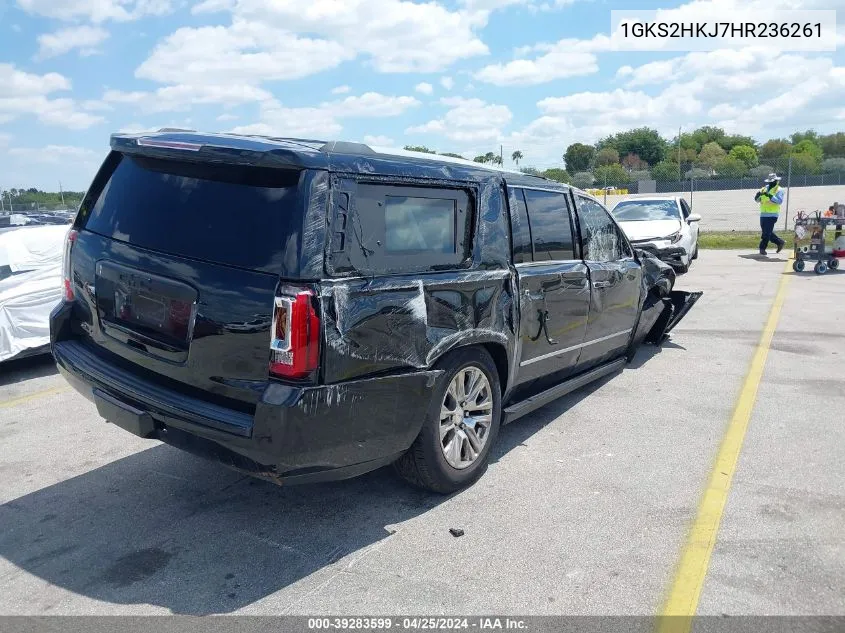 2017 GMC Yukon Xl Denali VIN: 1GKS2HKJ7HR236261 Lot: 39283599