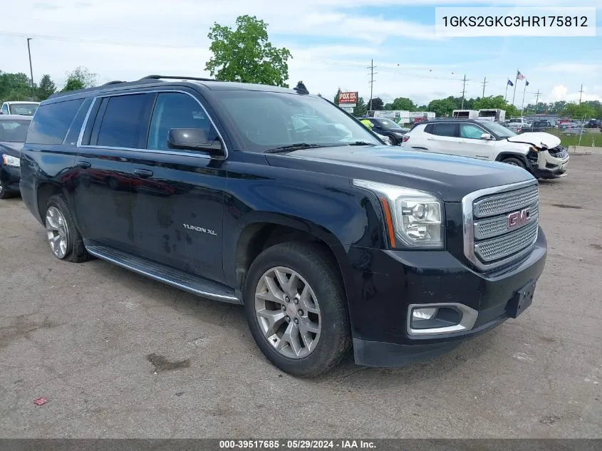 2017 GMC Yukon Xl Slt VIN: 1GKS2GKC3HR175812 Lot: 39517685