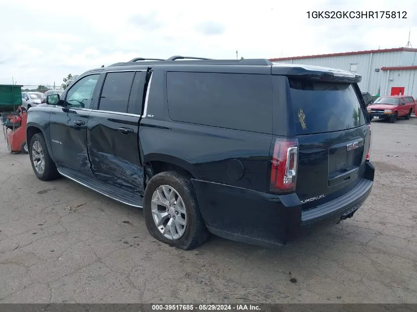 1GKS2GKC3HR175812 2017 GMC Yukon Xl Slt