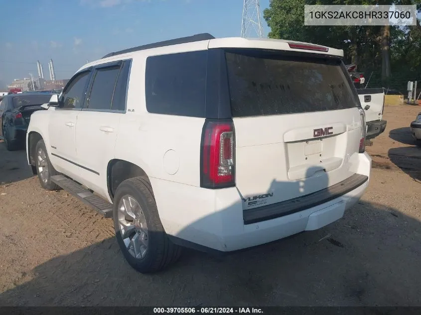 1GKS2AKC8HR337060 2017 GMC Yukon Sle